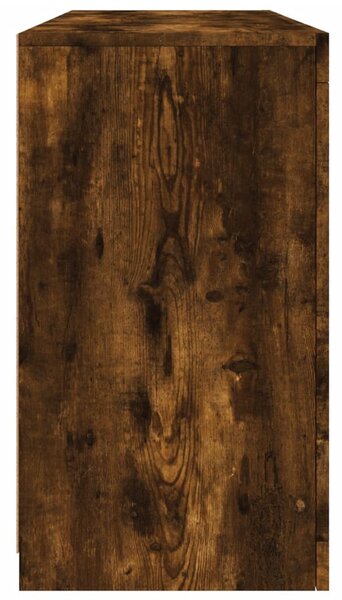 Příborník s LED osvětlením kouřový dub 142,5 x 37 x 67 cm 3209090