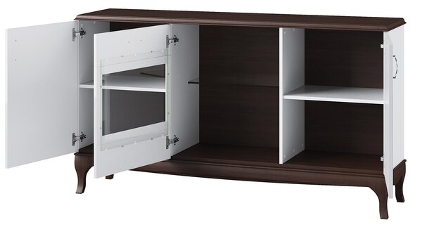Szynaka Komoda Massimo 48 165 cm bílá/mocca