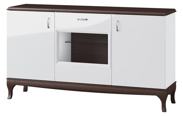 Szynaka Komoda Massimo 48 165 cm bílá/mocca