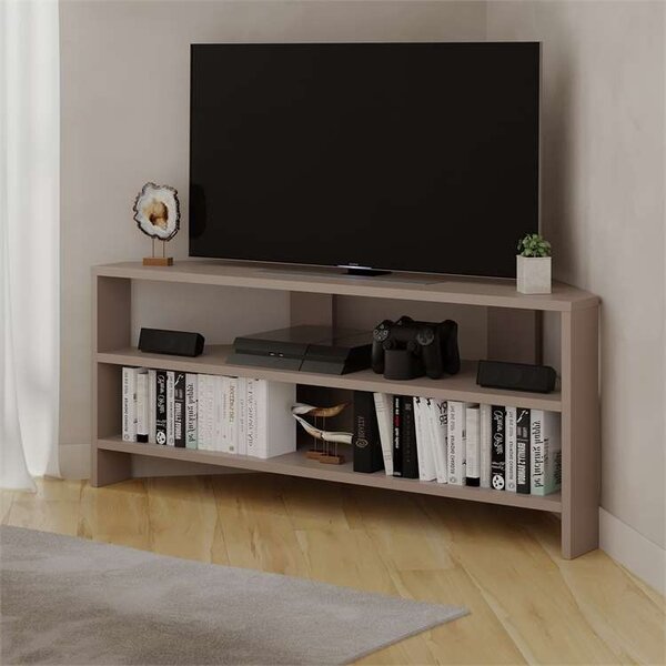 Rohový TV stolek Houseland Thales mocha