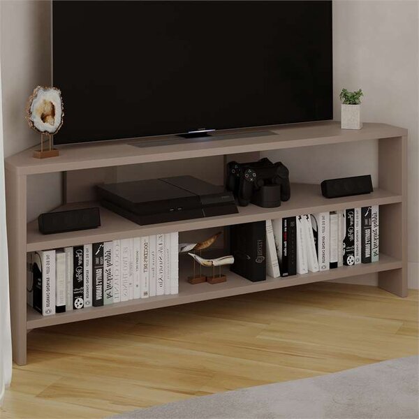 Rohový TV stolek Houseland Thales mocha