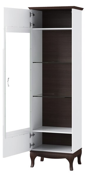 Szynaka Vitrína Massimo 10 62 cm levá bílá/mocca