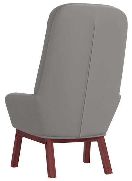 Relaxační křeslo světle šedé samet 341218