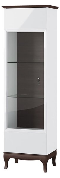 Szynaka Vitrína Massimo 10 62 cm levá bílá/mocca