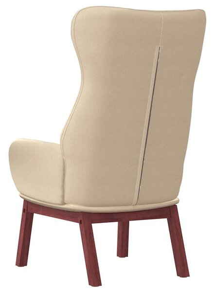 Relaxační židle krémová textil 341270