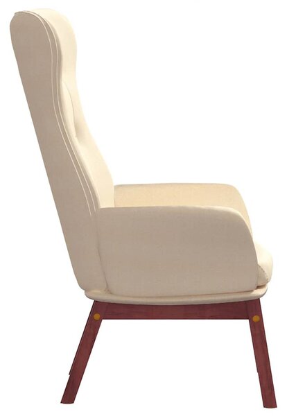 Relaxační židle krémová textil 341270