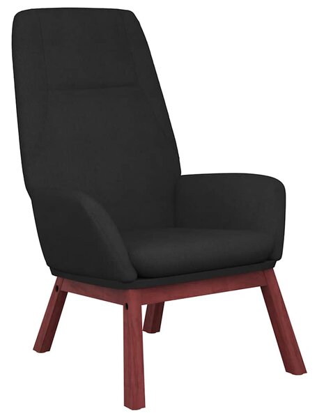 Relaxační židle černá textil 341389