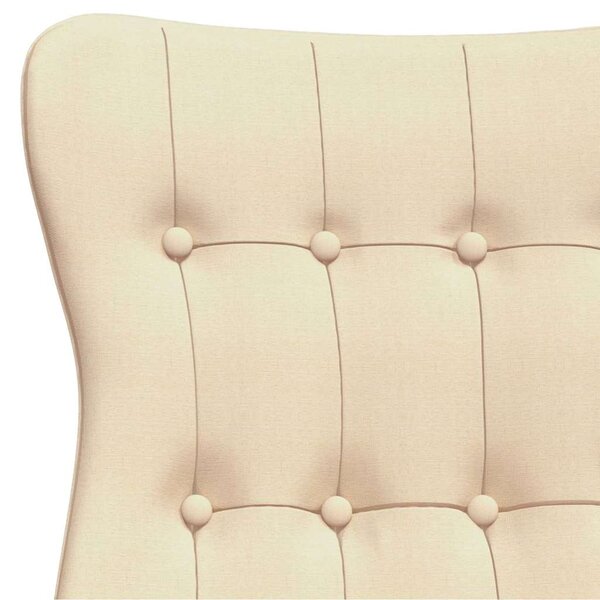 Relaxační židle krémová textil 341270