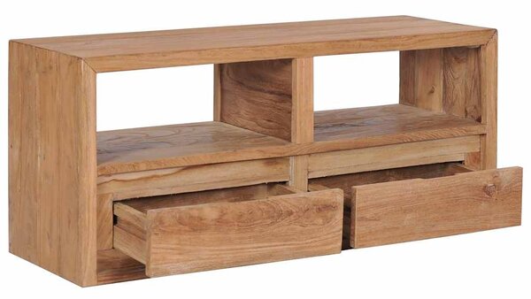 TV stolek 90 x 30 x 40 cm masivní teakové dřevo 282848