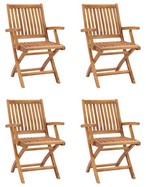 5dílný zahradní jídelní set masivní teakové dřevo 3059535