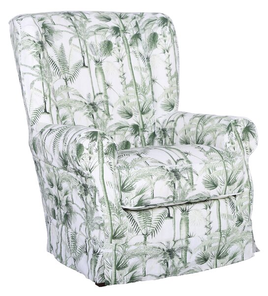 Solenzara Čalouněné křeslo Francis Armchair Detachable cover - NC-713 Látkové čelounění: TC-186, Povrchová úprava nohou: Whitewash M Beech P132A
