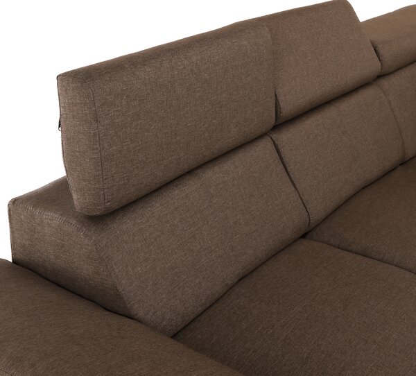 KONDELA Sedací souprava, látka šedohnědá Taupe, SEGORIA LUX