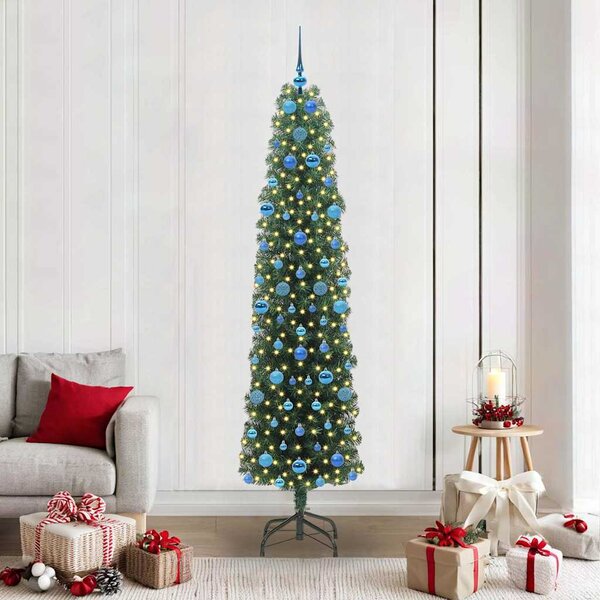 Umělý vánoční stromeček Zelená 210 cm PVC, ocel a plast 3394963