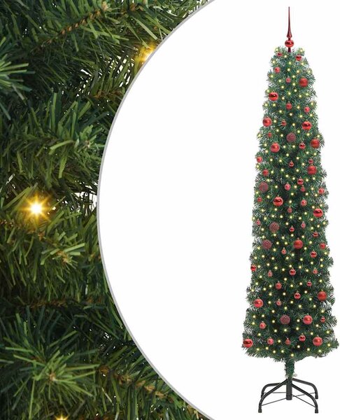 Umělý vánoční stromeček Zelená 210 cm PVC, ocel a plast 3394956