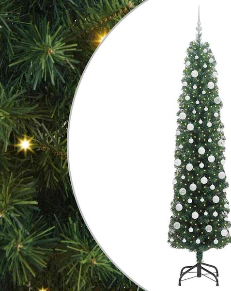 Umělý vánoční stromeček Zelená 210 cm PVC, ocel a plast 3394959