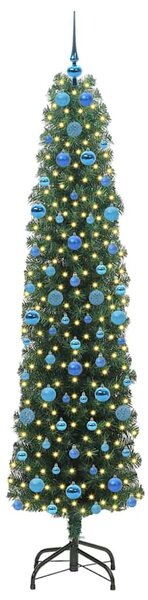 Umělý vánoční stromeček Zelená 210 cm PVC, ocel a plast 3394963