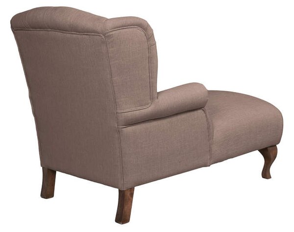 Solenzara Čalouněné křeslo Maya Chaise Longue Wing - NC-7161 Látkové čelounění: TC-186, Povrchová úprava nohou: Whitewash M Beech P132A