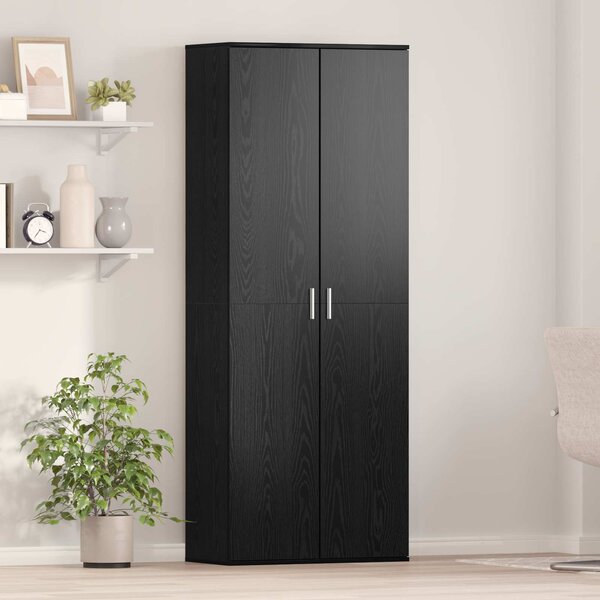 Vysoký bufet 70 x 33,5 x 180 cm Kompozitní dřevo Černý dub 3365566