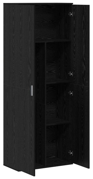 Vysoký bufet 70 x 33,5 x 180 cm Kompozitní dřevo Černý dub 3365566