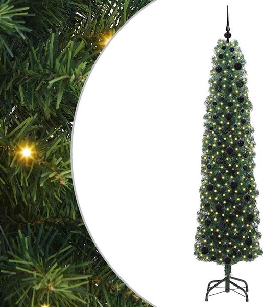 Umělý vánoční stromeček Zelená 210 cm PVC, ocel a plast 3394957