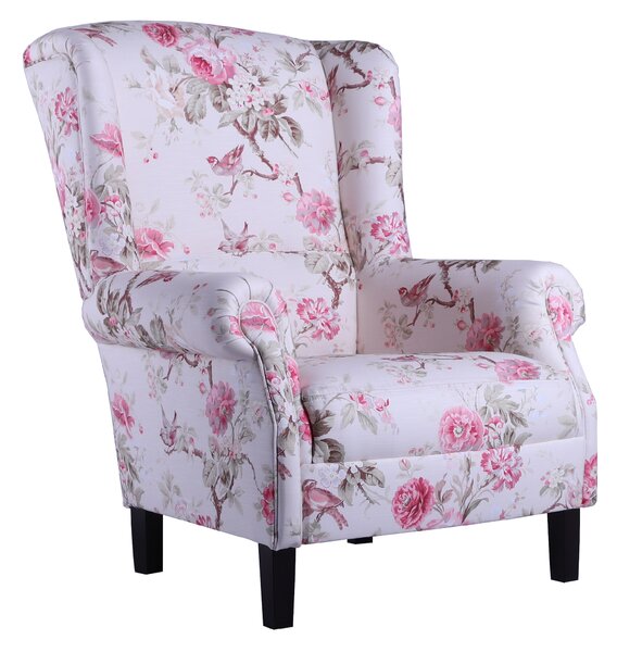 Solenzara Čalouněné křeslo Francis Armchair loose seat - NC-733 Látkové čelounění: TC-186, Povrchová úprava nohou: Whitewash M Beech P132A