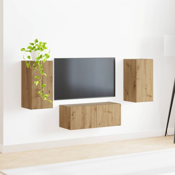 Sestava TV skříněk 6 ks Artisanový dub Kompozitní dřevo 3409068