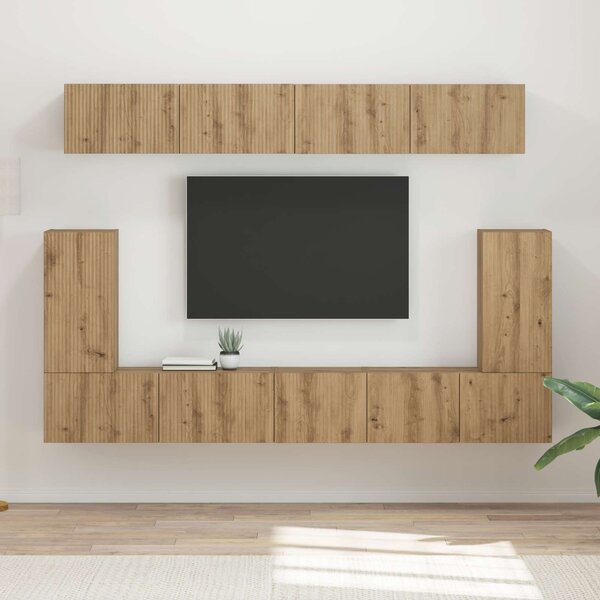 Sestava TV skříněk 5 ks Artisanový dub Kompozitní dřevo 3409095