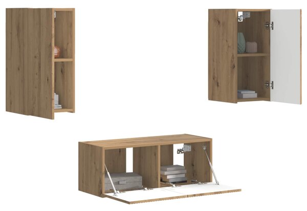 Sestava TV skříněk 6 ks Artisanový dub Kompozitní dřevo 3409068