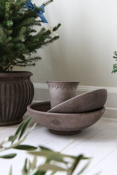 Bergs Potter Terakotový květináč Copenhagen Tall Grey - 10 cm BP113