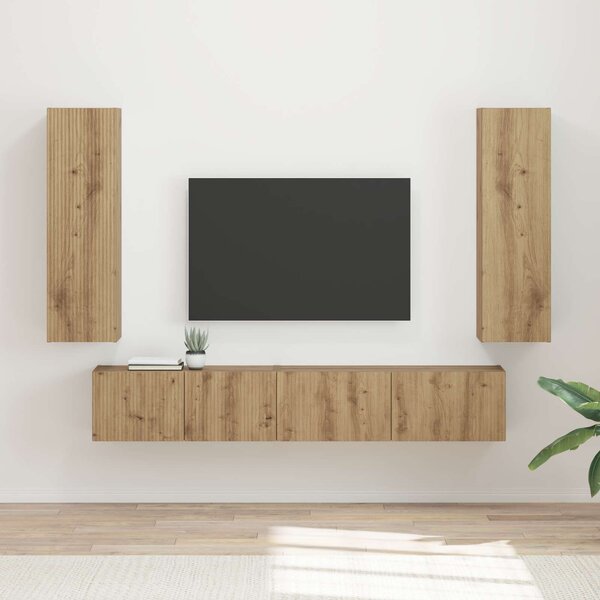 Sestava TV skříněk 3 ks Artisanový dub Kompozitní dřevo 3408987