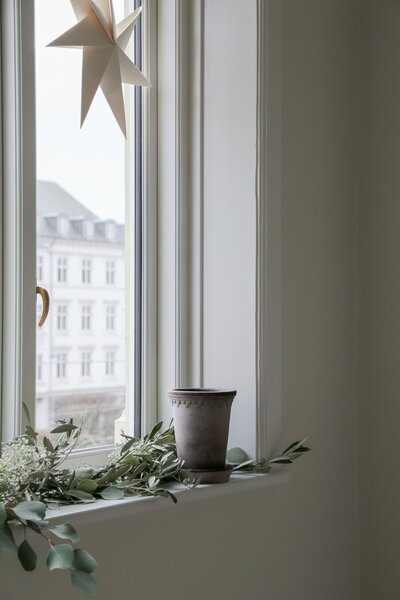 Bergs Potter Terakotový květináč Copenhagen Tall Grey - 10 cm BP113