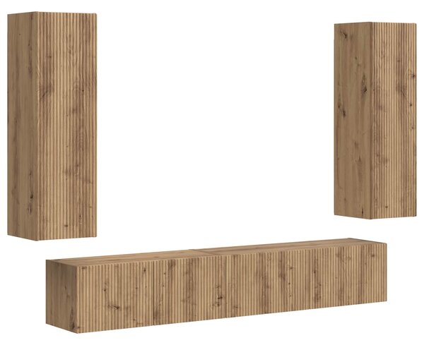 Sestava TV skříněk 3 ks Artisanový dub Kompozitní dřevo 3408987