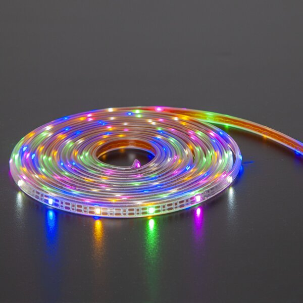 Venkovní LED světelný pásek na solární nabíjení Strip Light - 5 m