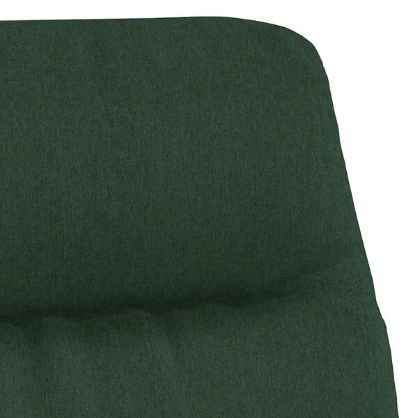 Relaxační křeslo tmavě zelené textil 341164