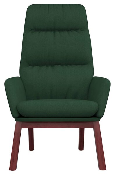 Relaxační křeslo tmavě zelené textil 341164