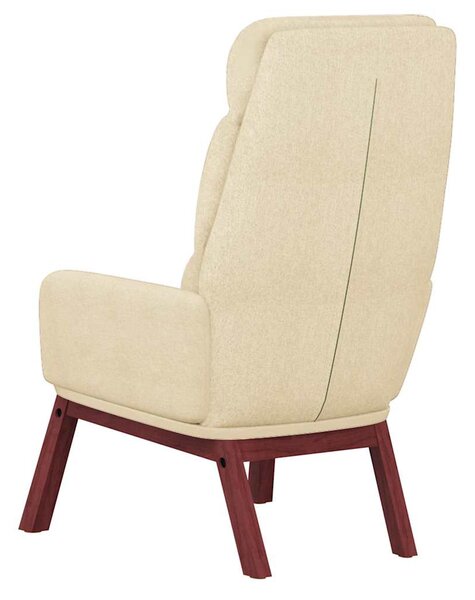 Relaxační křeslo krémové textil 341161
