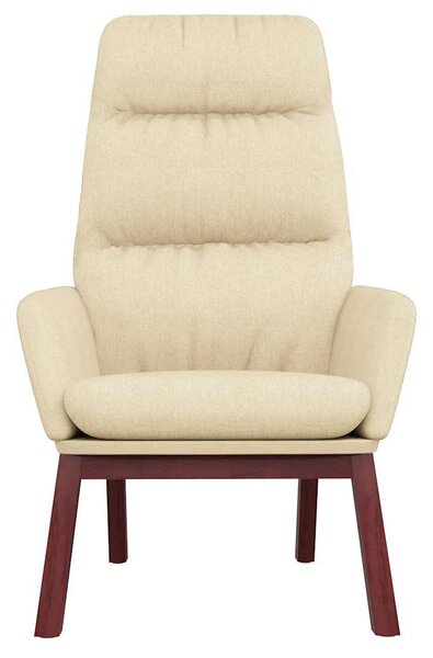 Relaxační křeslo krémové textil 341161
