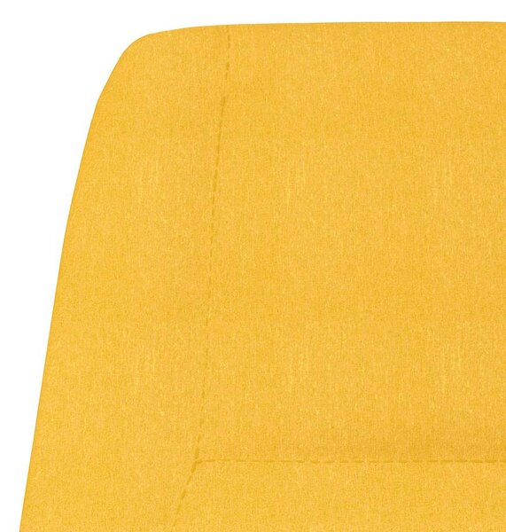 Relaxační křeslo hořčicově žluté textil 341390