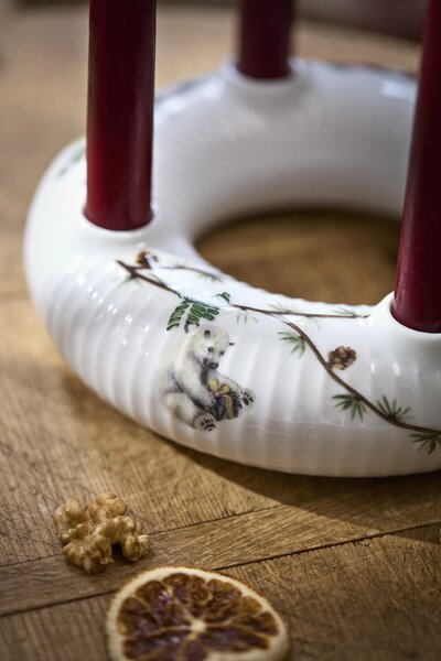 Porcelánový adventní svícen Hammershøi Christmas