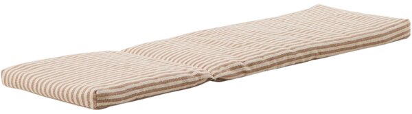 Kave Home Pruhovaný béžovo-bílý polštář na lehátko Dirome 50 x 175 cm