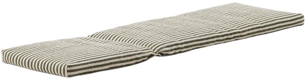 Kave Home Pruhovaný zeleno-bílý polštář na lehátko Dirome 50 x 175 cm