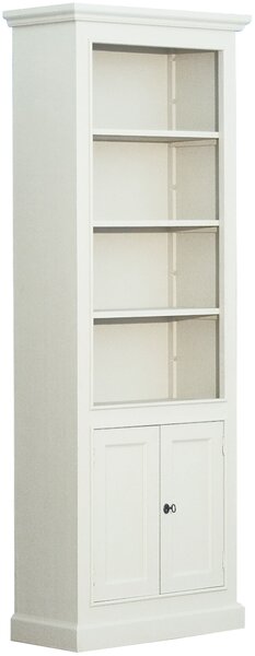 Knihovna D201 Patina povrchu: Bez patiny, Barva povrchu nábytku: Blanc