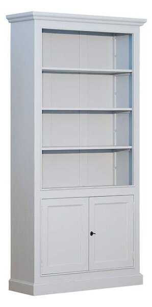 Knihovna D197 Patina povrchu: Bez patiny, Barva povrchu nábytku: Blanc