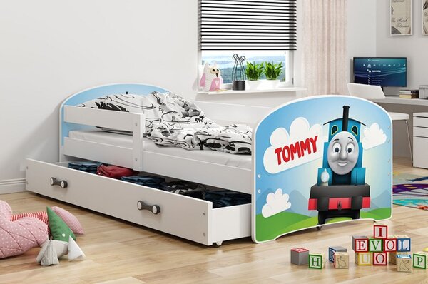 Dětská postel LUKI 160x80 cm Bílá Tommy