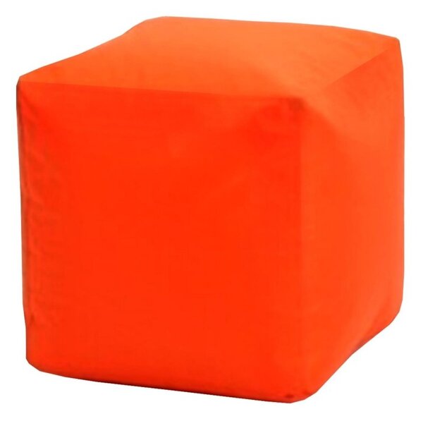 Sedací taburet CUBE oranžový