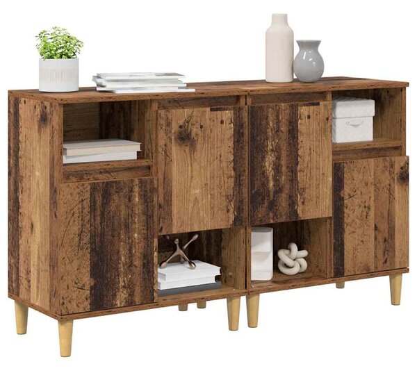 Konzole 2 ks Staré dřevo 60 x 35 x 70 cm Kompozitní dřevo 3415555