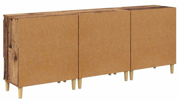 Konzole 3 ks Staré dřevo 60 x 35 x 70 cm Kompozitní dřevo 3415559