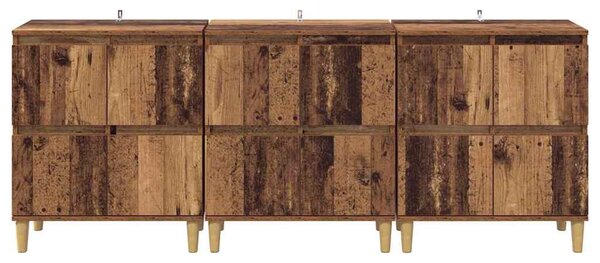 Konzole 3 ks Staré dřevo 60 x 35 x 70 cm Kompozitní dřevo 3415557
