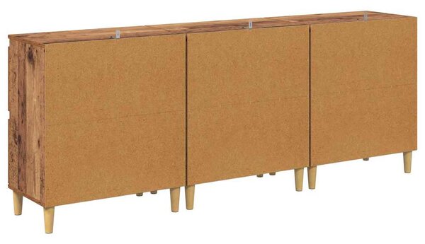 Konzole 3 ks Staré dřevo 60 x 35 x 70 cm Kompozitní dřevo 3415557