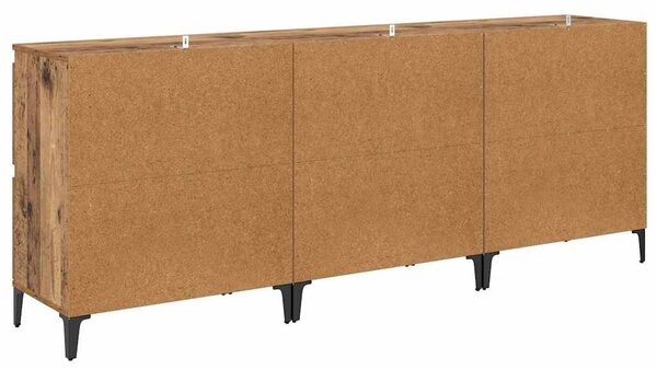 Konzole 3 ks Staré dřevo 60 x 35 x 70 cm Kompozitní dřevo 3415564